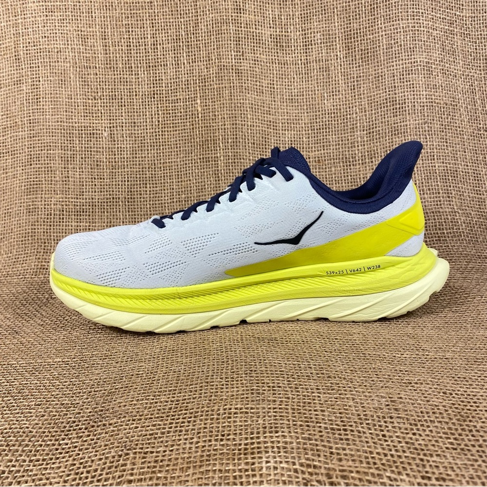 🛑SOLD🛑  Hoka One One Running Shoes Mach 4 Walking White Neon Lite Weight 12 D - Picture 7 of 13